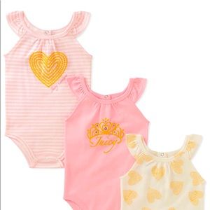 Juicy Couture 3pk Tank Onsie’s